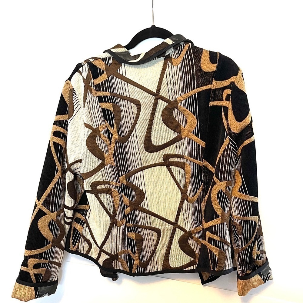 Reversible patterned zipper jacket - image 2